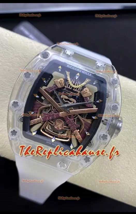 Richard Mille RM47 Montre à boîtier saphir avec mouvement automatique suisse 