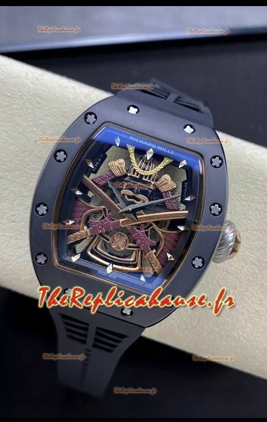 Montre Richard Mille RM47 en céramique noire avec mouvement automatique suisse 