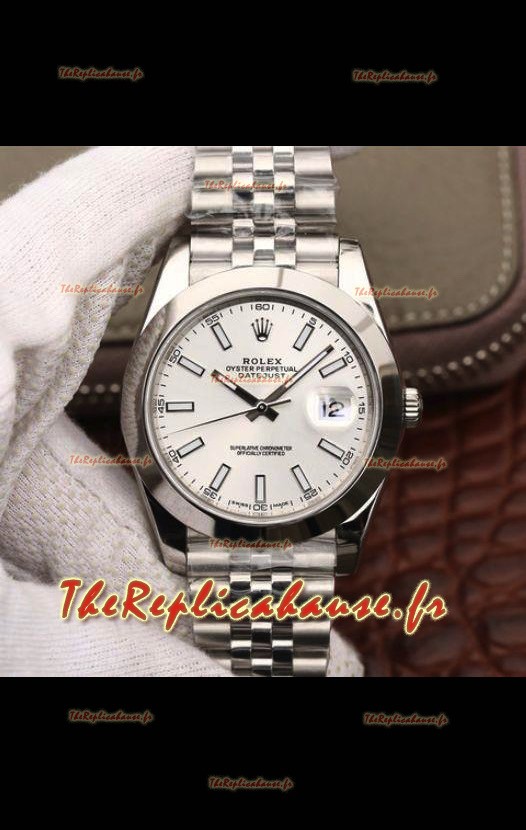 Montre Rolex Datejust 36MM Mouvement Cal.3135 Réplique Suisse avec boîtier en acier 904L et cadran noir