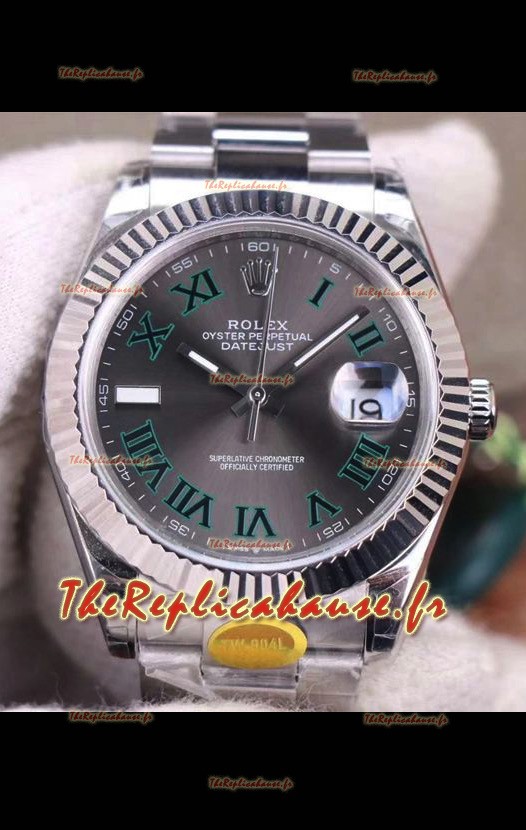 Montre Rolex Datejust "Wimbledon" Mouvement Cal.3235 Montre Suisse - Ultimate 904L Acier 41MM