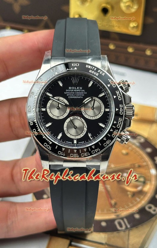 Montre Rolex Daytona Super Clone 126519LN Cadran Noir Mouvement Cal.4131 - Acier 904L