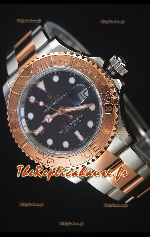 Montre Rolex Yachtmaster REF#116623 Deux tons Mouvement Suisse Cal.3135 Répliquée à l’identique 1:1 — Montre en acier ultime 904 L 