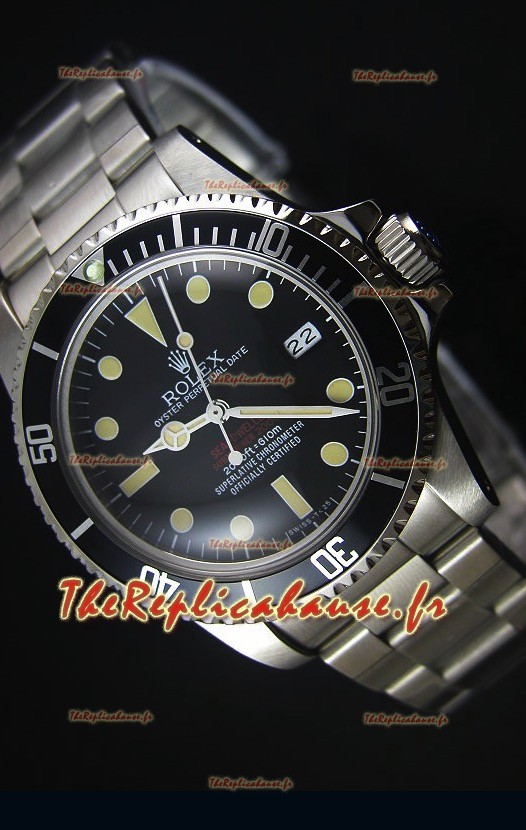 Montre Suisse Edition 1665 Vintage Rouge 1:1 Edition Replica Miroir Rolex Sea Dweller Double
