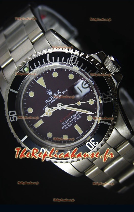 Montre Suisse Rolex Submariner 1680 Vintage Edition avec Cadran Café 1:1 Edition Replica Miroir