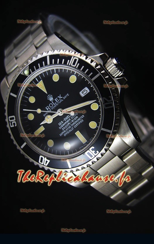 Montre Replica Suisse de Style Vintage Rolex Sea Dweller Submariner 2000