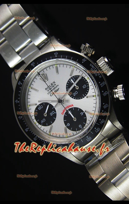 Montre Replica Suisse Rolex Daytona Vintage 6263 Edition Cartier avec Lunette Noire