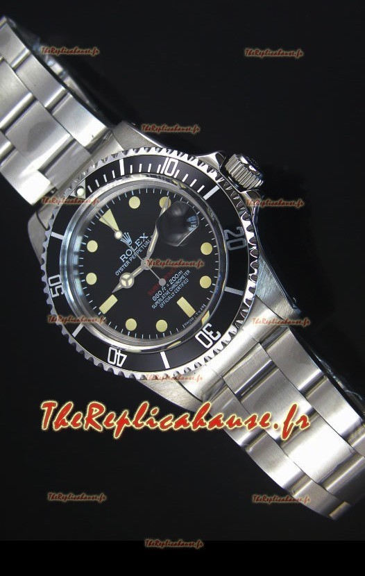 Rolex Red Submariner 1680 Vintage Edition 1:1 Reproduction de Montre Miroir 