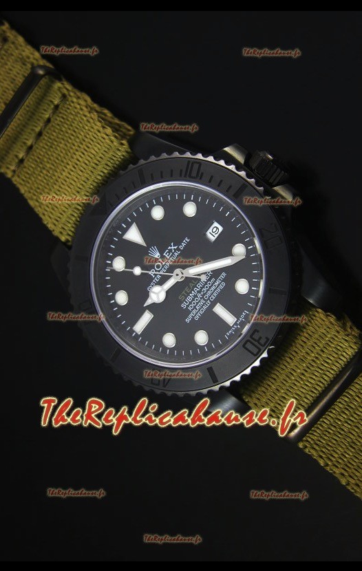 Reproduction de Montre Suisse Rolex Submariner Stealth MKIV PVD