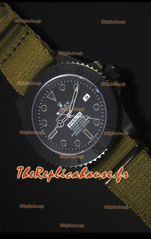 Reproduction de Montre Suisse Rolex Submariner Stealth MK IV PVD