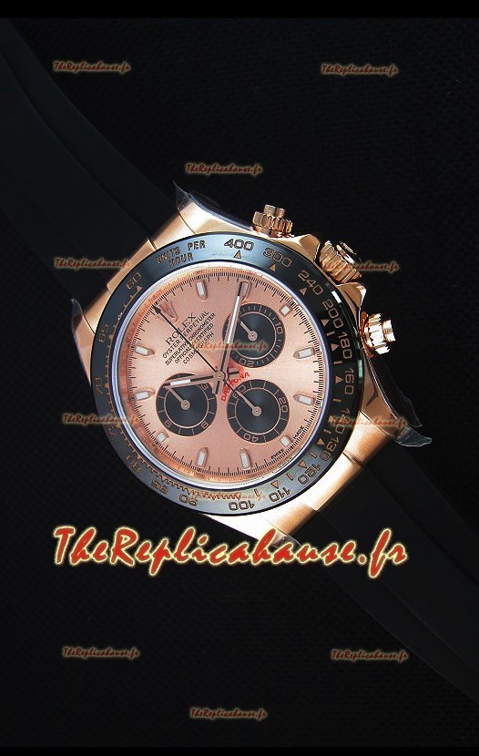 Rolex Daytona 116515 Everose Montre Réplique Miroir 1: 1 avec Cadran/Boîtier en Or Rose