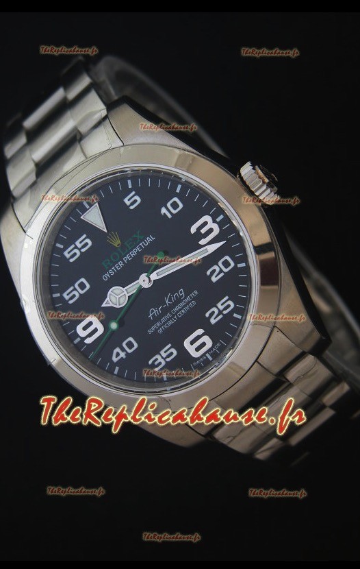 Rolex Air King 116900 - Montre Réplique Suisse Miroir 1: 1 Plaqué Nickel