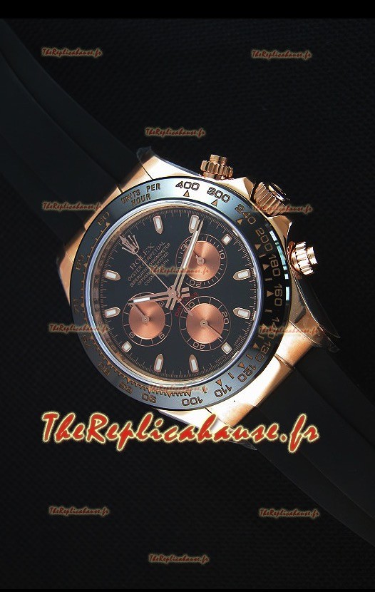 Rolex Daytona 116515 Everose Montre Réplique Miroir 1: 1 avec Cadran Blanc