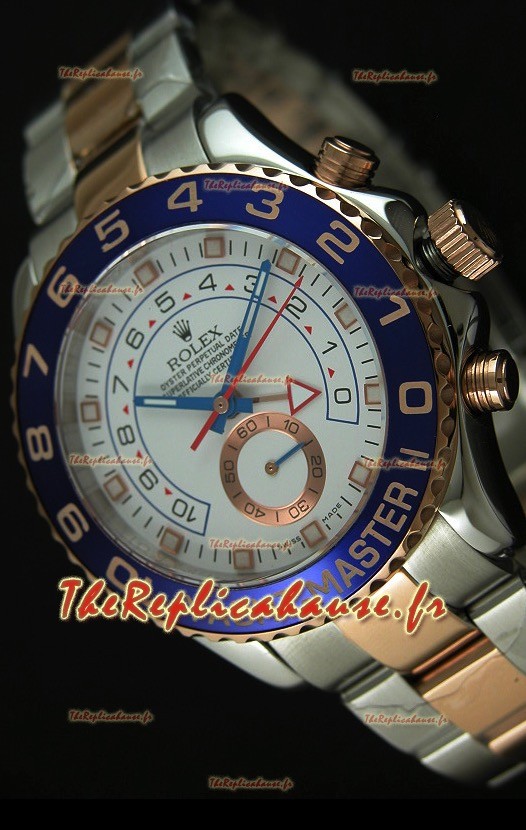 Rolex Yachtmaster II Deux Tons Or Rose - Réplique 1: 1 (Chronomètre Fonctionnel)