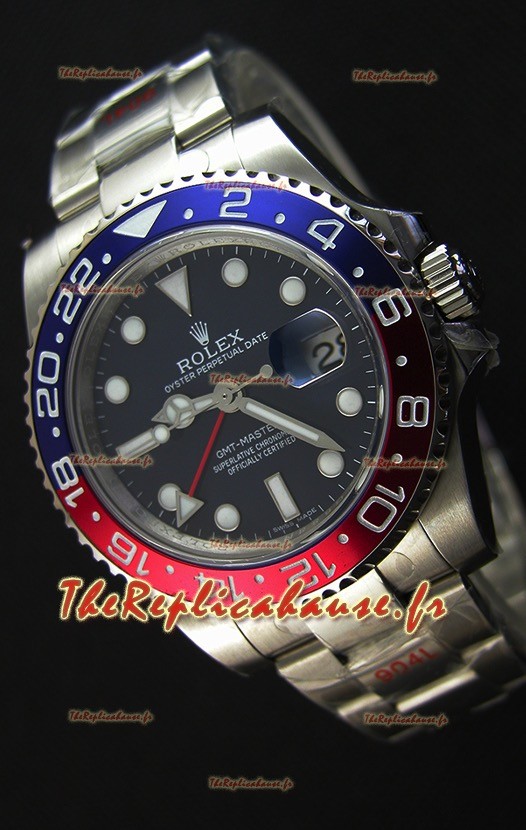 Rolex GMT Masters II 116719BLRO Pepsi Bezel Cal.3186 Mouvement Montre Réplique Suisse - Ultime Acier 904L