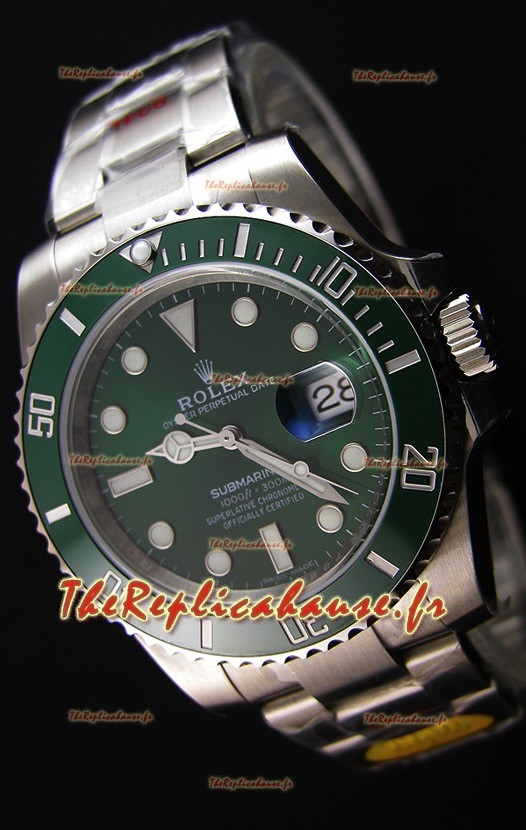 Rolex Submariner The Hulk ETA 3135 Réplique Suisse 1:1 Miroir - Ultime Acier 904L 