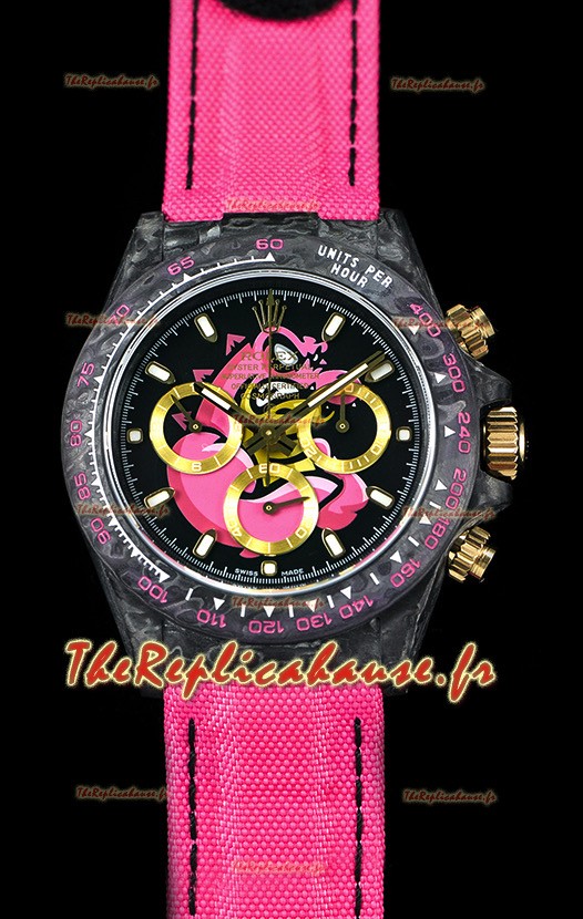 Rolex Daytona CHRONUSART Boîtier de cabine forgé 1:1 Réplique du miroir Cadran multicolore