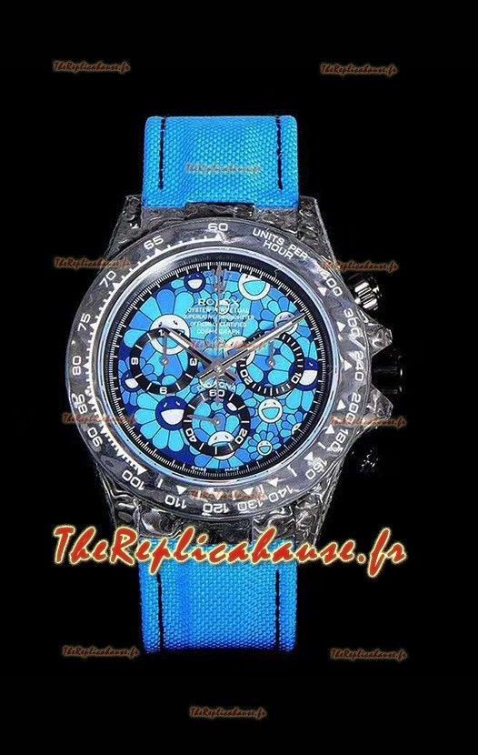 Rolex Daytona CHRONUSART Boîtier de cabine forgé 1:1 Réplique du miroir Cadran multicolore