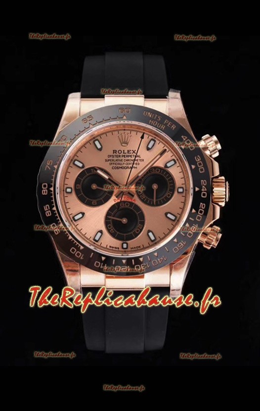 Rolex Daytona 116515LN Everose Gold Original Cal.4130 Mouvement - Montre en acier 904L à miroir 1:1