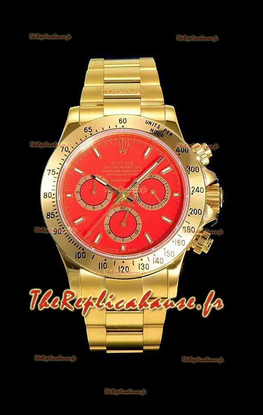 Rolex Daytona 116508 Or jaune Original Cal.4130 Mouvement - Montre en acier 904L à miroir 1:1