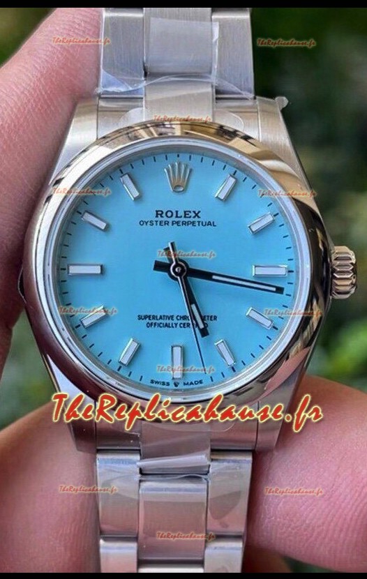 Rolex Oyster Perpetual REF#277200 31MM Mouvement suisse Réplique Suisse Cadran bleu Acier 904L Réplique Miroir 1:1