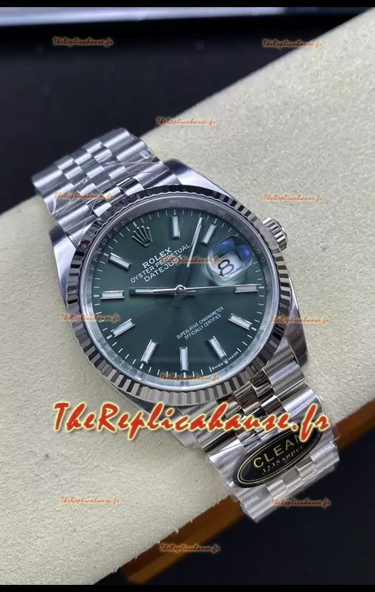 Rolex Datejust Mouvement Cal.3235 Réplique Miroir 1:1 Acier 904L 36MM - Cadran vert