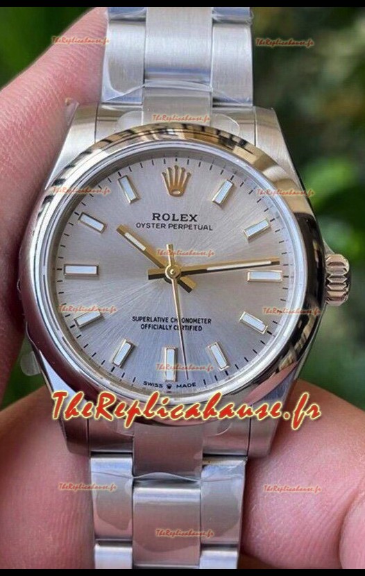 Rolex Oyster Perpetual REF#277200 31MM Mouvement suisse Réplique Suisse Cadran acier 904L Acier Miroir 1:1 Montre Réplique