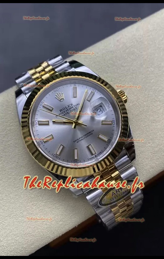 Rolex Datejust M126333 41MM ETA3235 72 Heures Puissance Cadran Acier Jubilé Réplique 1:1 Or Jaune Acier 904L 