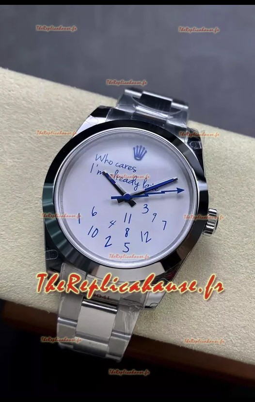Rolex Datejust 41MM « Who Cares I'm already Late » Dial in Swiss Automatic Movement 