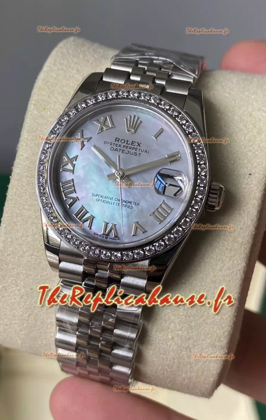 Rolex Datejust 278384 31MM Réplique Suisse en Acier 904L avec Cadran Perlé - Qualité 1:1 