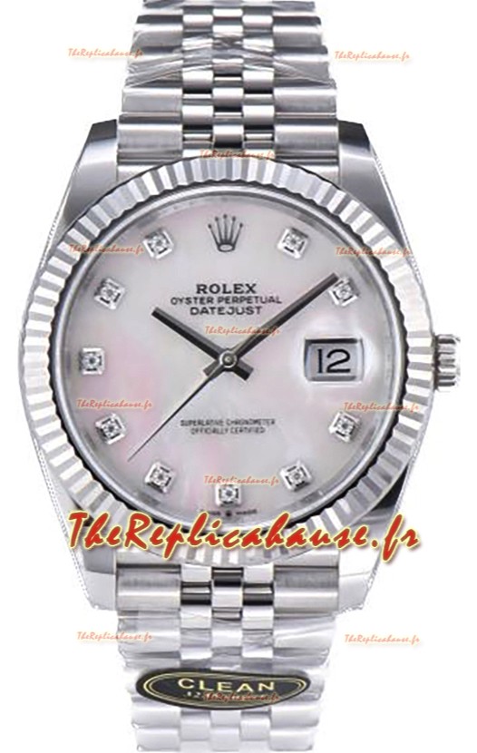 Rolex Datejust 126334 41MM ETA3235 72 Hours Power Jubilé Cadran Perle Réplique 1:1 