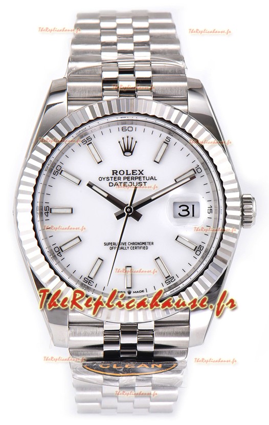 Rolex Datejust 126334 41MM ETA3235 72 Hours Power Jubilé Réplique 1:1 cadran blanc