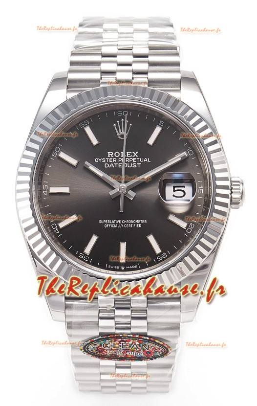 Rolex Datejust 126334 41MM ETA3235 72 Hours Power Cadran Gris huitre Réplique miroir 1:1