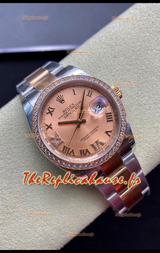 Rolex Datejust 126281RBR-0016 Réplique Suisse 36MM 1:1 Miroir en 904L Cadran champagne