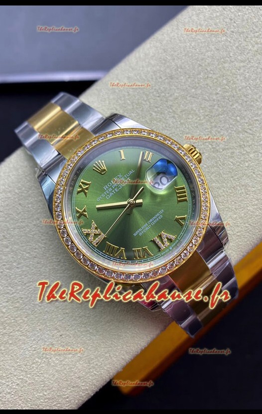Rolex Datejust 126283RBR-0012 Réplique Suisse 36MM 1:1 Miroir en 904L Cadran Vert