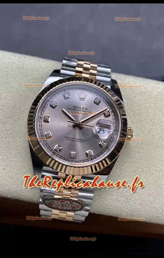 Rolex Datejust Mouvement Cal.3235 Réplique 1:1 Acier 904L 41MM - Or Rose bicolore 