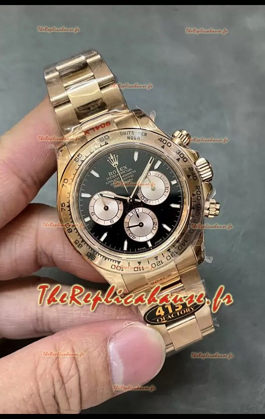 Rolex Daytona REF.126505 Cal 4131 1:1 Réplique Montre Suisse - Acier 904L Or Rose 