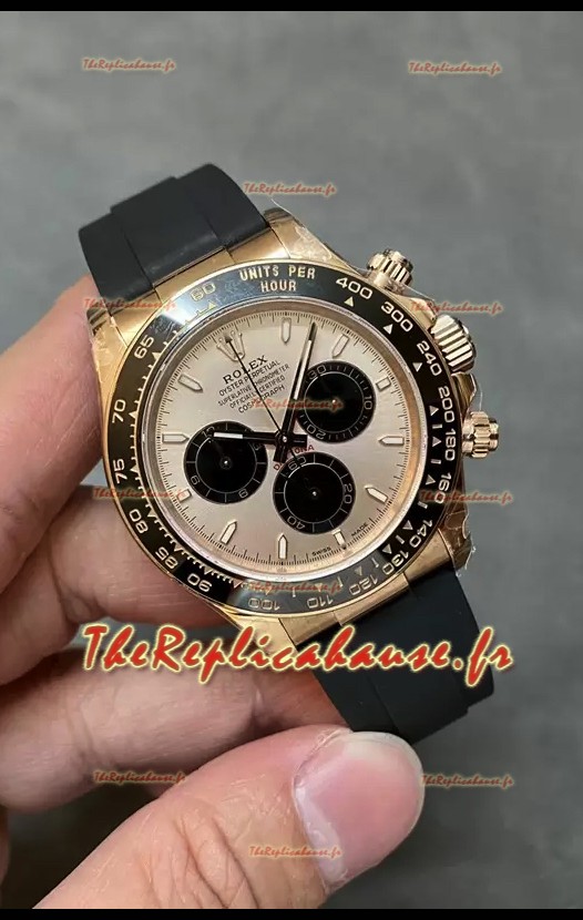 Montre Rolex Cosmograph Daytona M116515LN-0018 en or rose Mouvement original Cal.4131 - Acier 904L