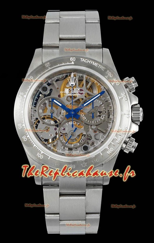 Montre en acier inoxydable Rolex Daytona Super Clone « Artisans De Genève - Glacier » Edition 