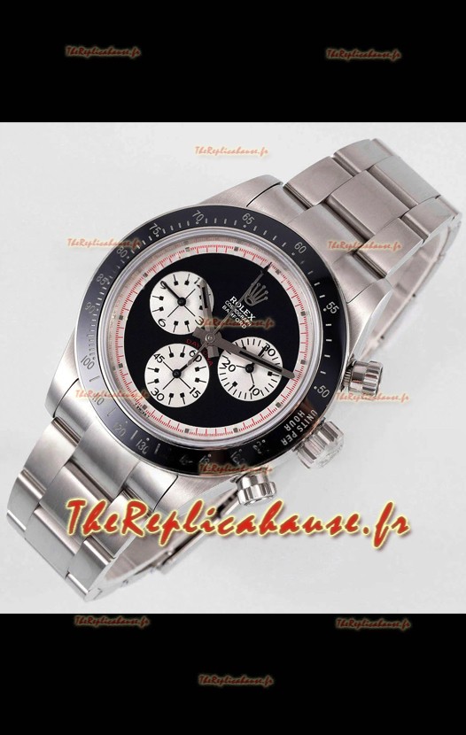 Rolex Daytona Super Clone BLAKEN Paul Newman Cadran noir réplique montre suisse - Mouvement 4130 
