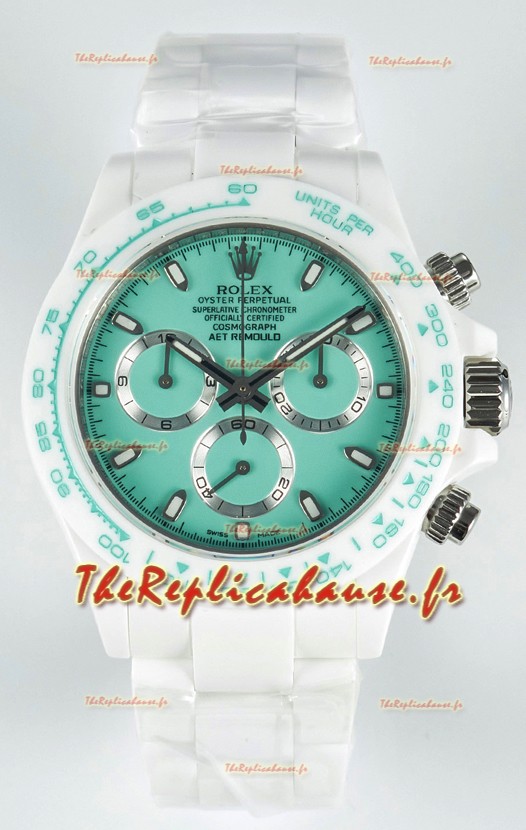 Rolex Daytona AET Remould Montre-bracelet en céramique avec cadran vert clair et mouvement Cal.4130