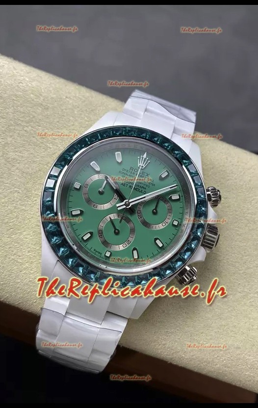 Rolex Daytona AET Remould Montre-bracelet en céramique avec cadran rose et mouvement Cal.4130