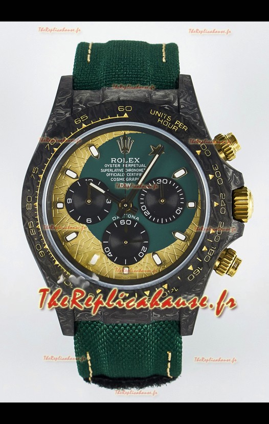Rolex Daytona Super Clone DiW Edition Montre en fibre de carbone - Mouvement Cal.4130