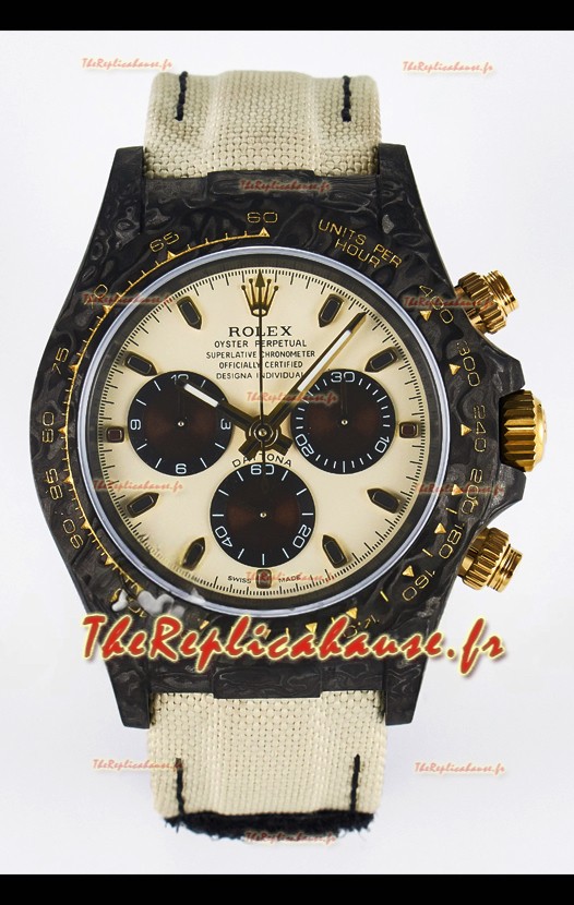Rolex Daytona Super Clone DiW Desert Eagle Edition Arabe - Boîtier en carbone forgé Réplique 1:1 