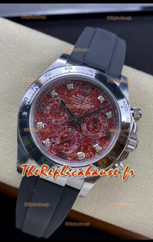 Rolex Cosmograph Daytona Grossular Rubellite Cadran Original Cal.4130 Mouvement - Montre Acier 904L