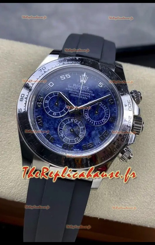 Rolex Cosmograph Daytona Cadran Bleu Sodalite Mouvement Original Cal.4130 - Montre Acier 904L