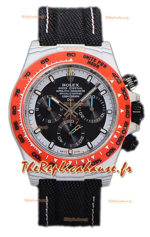 Rolex Cosmograph Daytona DiW OCELLARIS Edition Montre en fibre de carbone blanche - Mouvement Cal.4130
