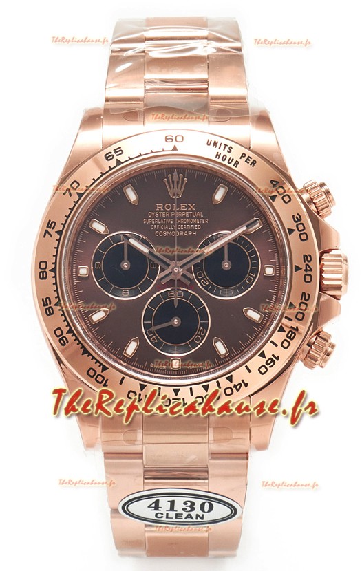 Rolex Cosmograph Daytona M116505 Boîtier or rose et cadran brun Mouvement original Cal.4130