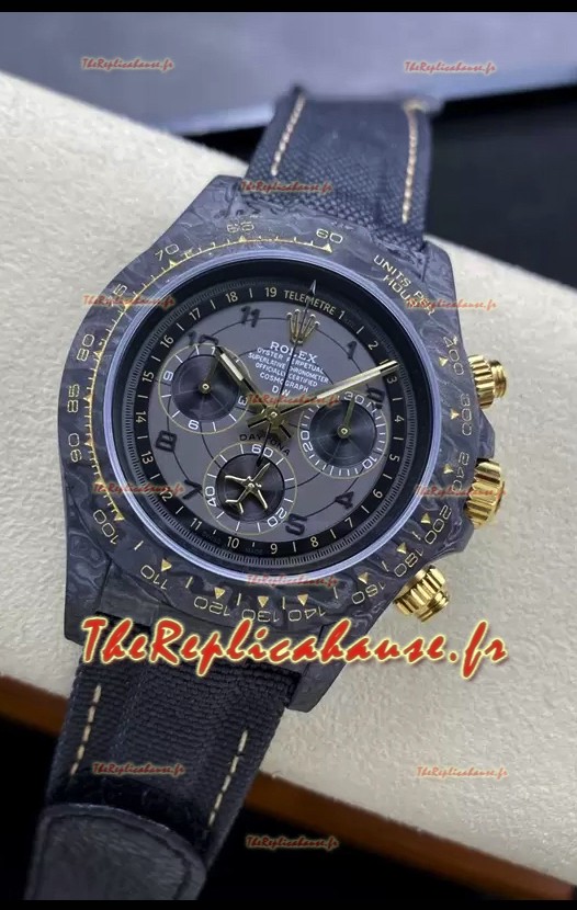 Montre Rolex Cosmograph Daytona DiW AVIA GREY Edition en fibre de carbone - Mouvement Cal.4130 