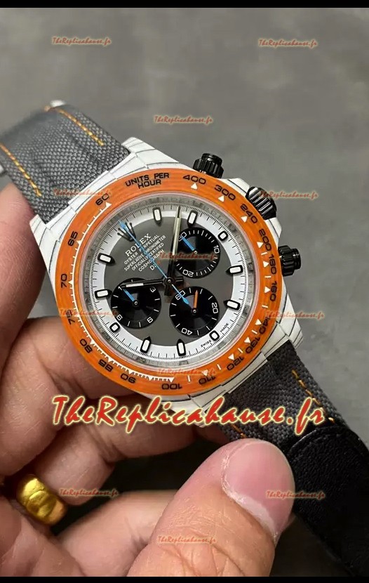 Rolex Cosmograph Daytona DiW OCELLARIS Edition Montre en fibre de carbone blanche - Mouvement Cal.4130 