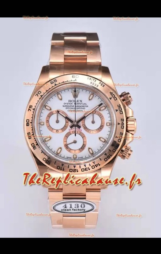 Rolex Cosmograph Daytona M116505-0010 Or Rose Mouvement original Cal.4130 - Acier 904L Montre
